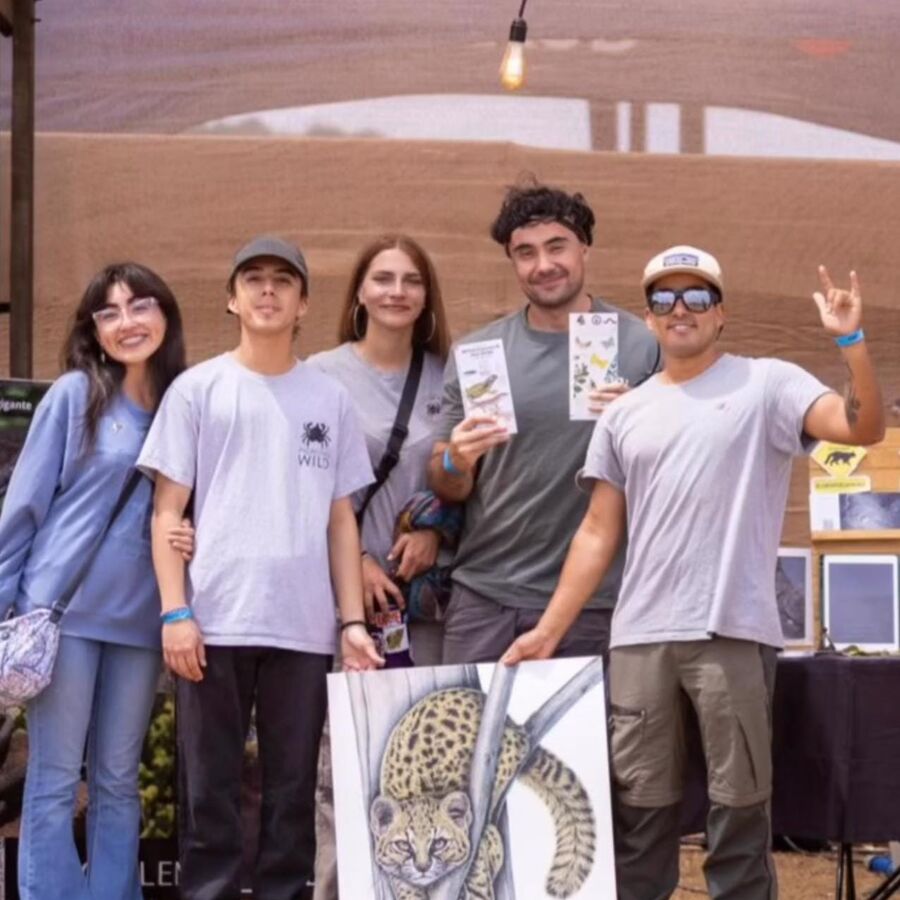 The foundation's team at an outreach activity